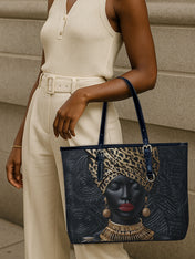 Golden Majesty Leather Bucket Bag QR0XD732