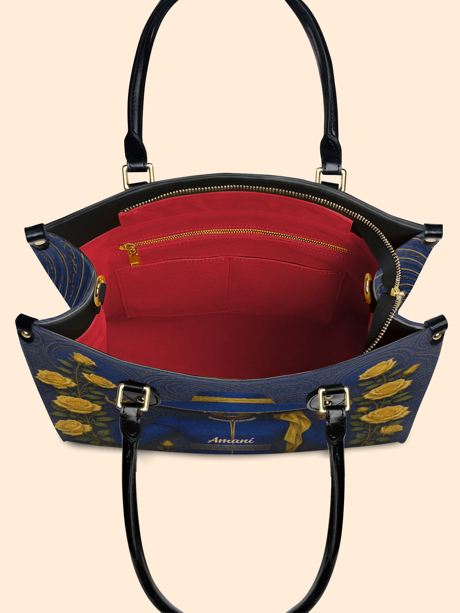 Regal Bloom Premium Leather Handbag