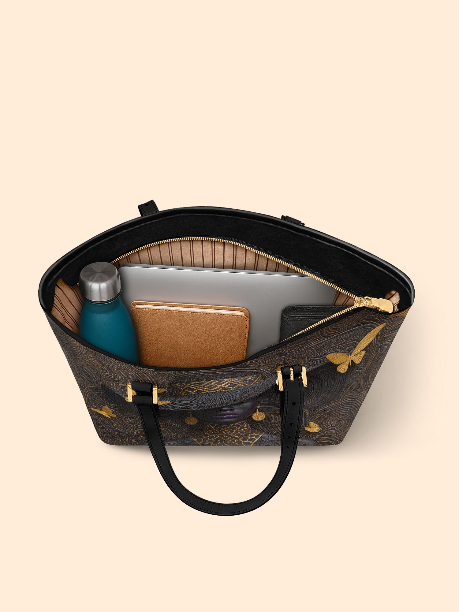 Voices of Glory Sleek Leather Tote QR0XD722