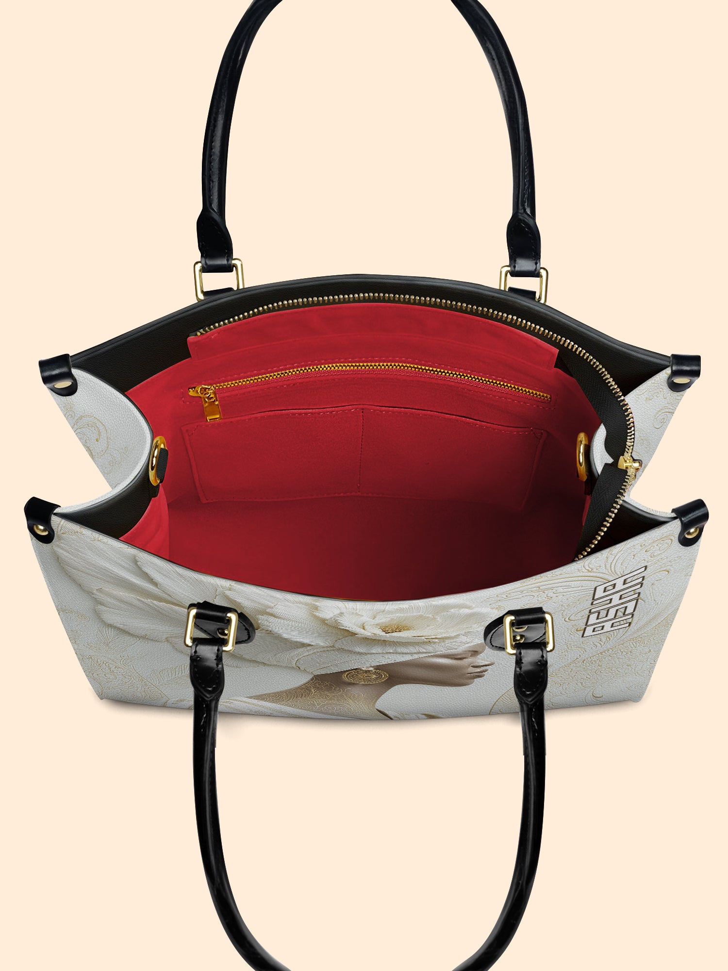 Luminous Bloom Premium Leather Handbag