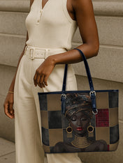 Golden Poise Leather Bucket Bag QR0XD779