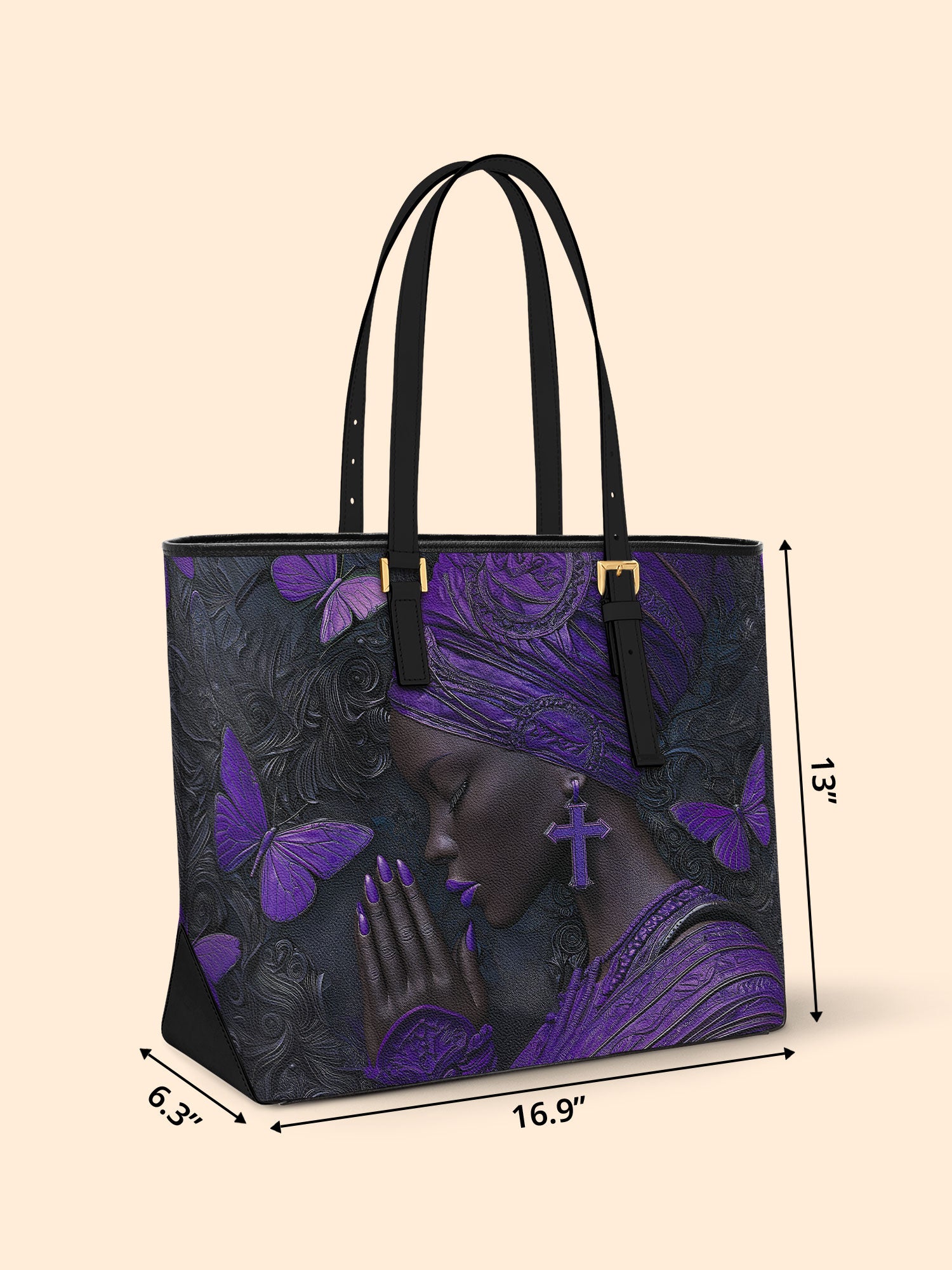Godly Essence Sleek Leather Tote QR0TV238