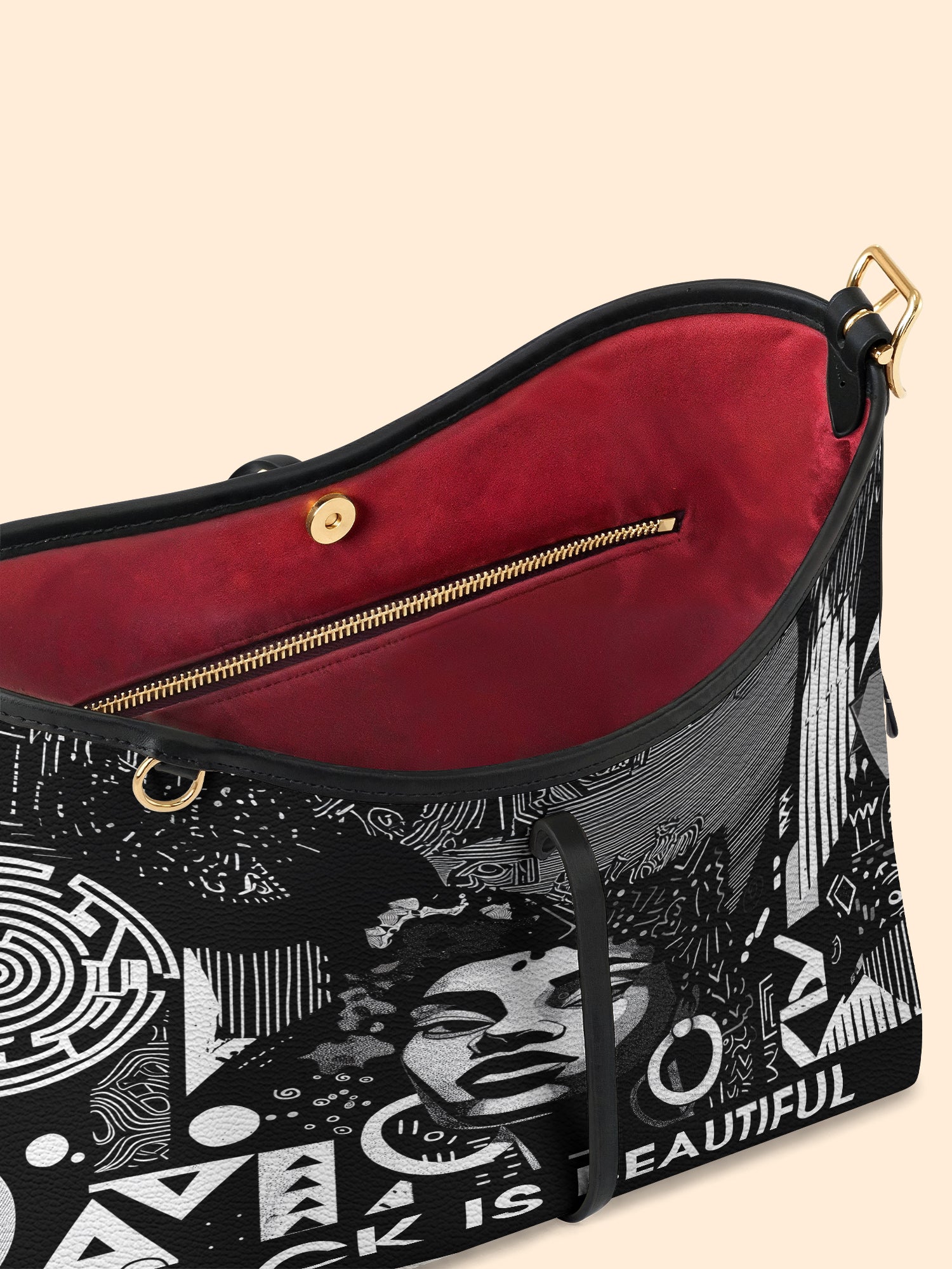 Black Beauty Bowline Hobo Bag QR0XD1026