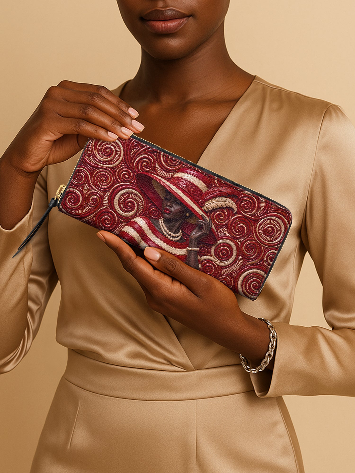 Anointed in Crimson Slimline Zippy Wallet QR0XD100