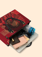 Desert Rose Belle Premium Leather Handbag QR0TD500