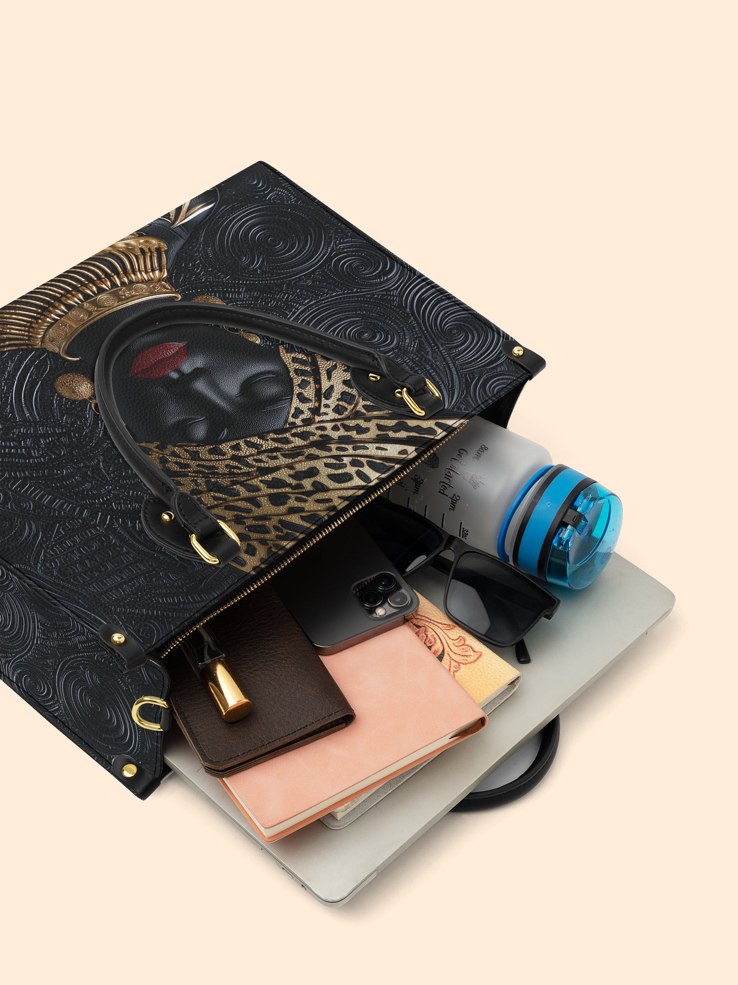 Golden Majesty Premium Leather Handbag QR0XD739