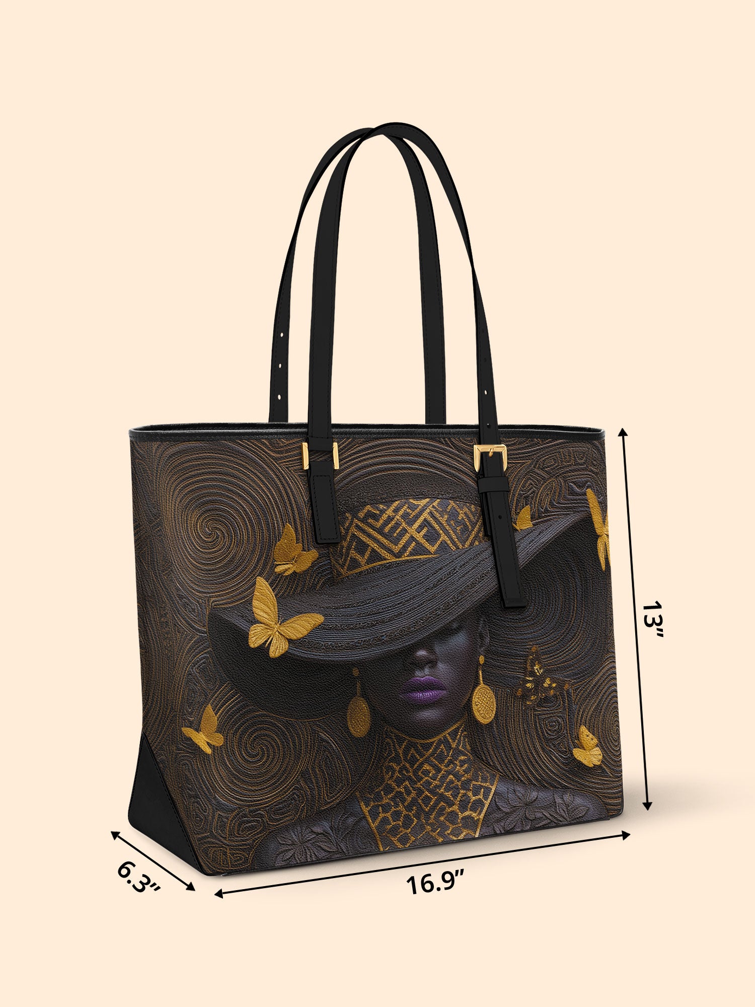 Voices of Glory Sleek Leather Tote QR0XD722