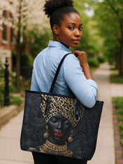 Golden Majesty Leather Bucket Bag QR0XD732