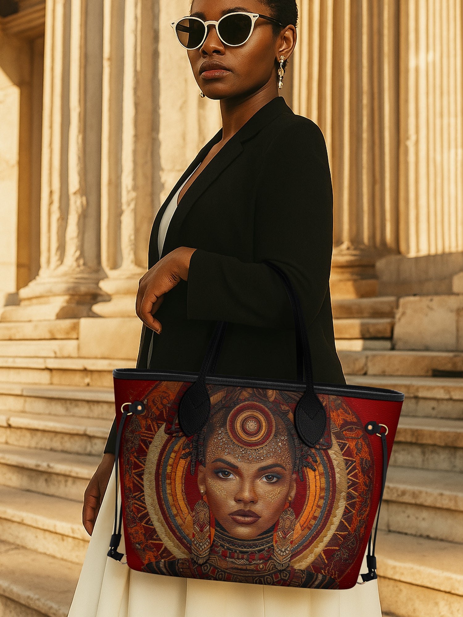 Ebony Aura Classic Shopper Tote QR0XD008