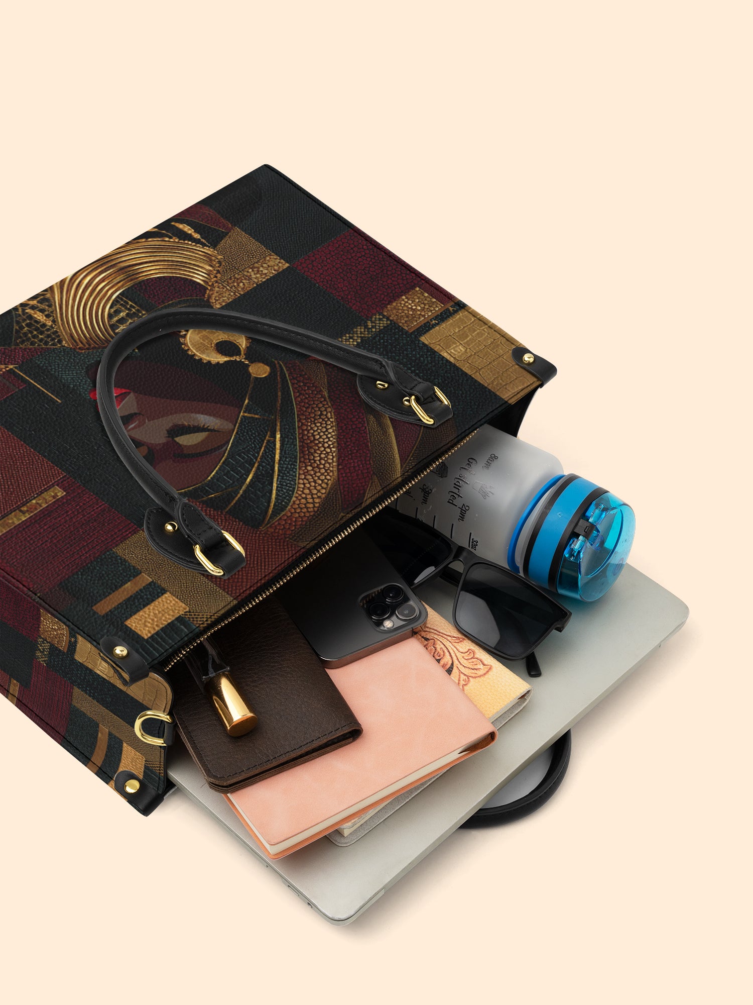 Crimson Majesty Premium Leather Handbag QR0XD759