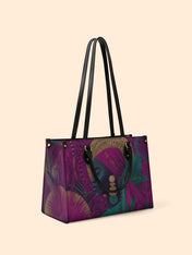 Golden Halo Portrait Premium Leather Handbag QR0HH120