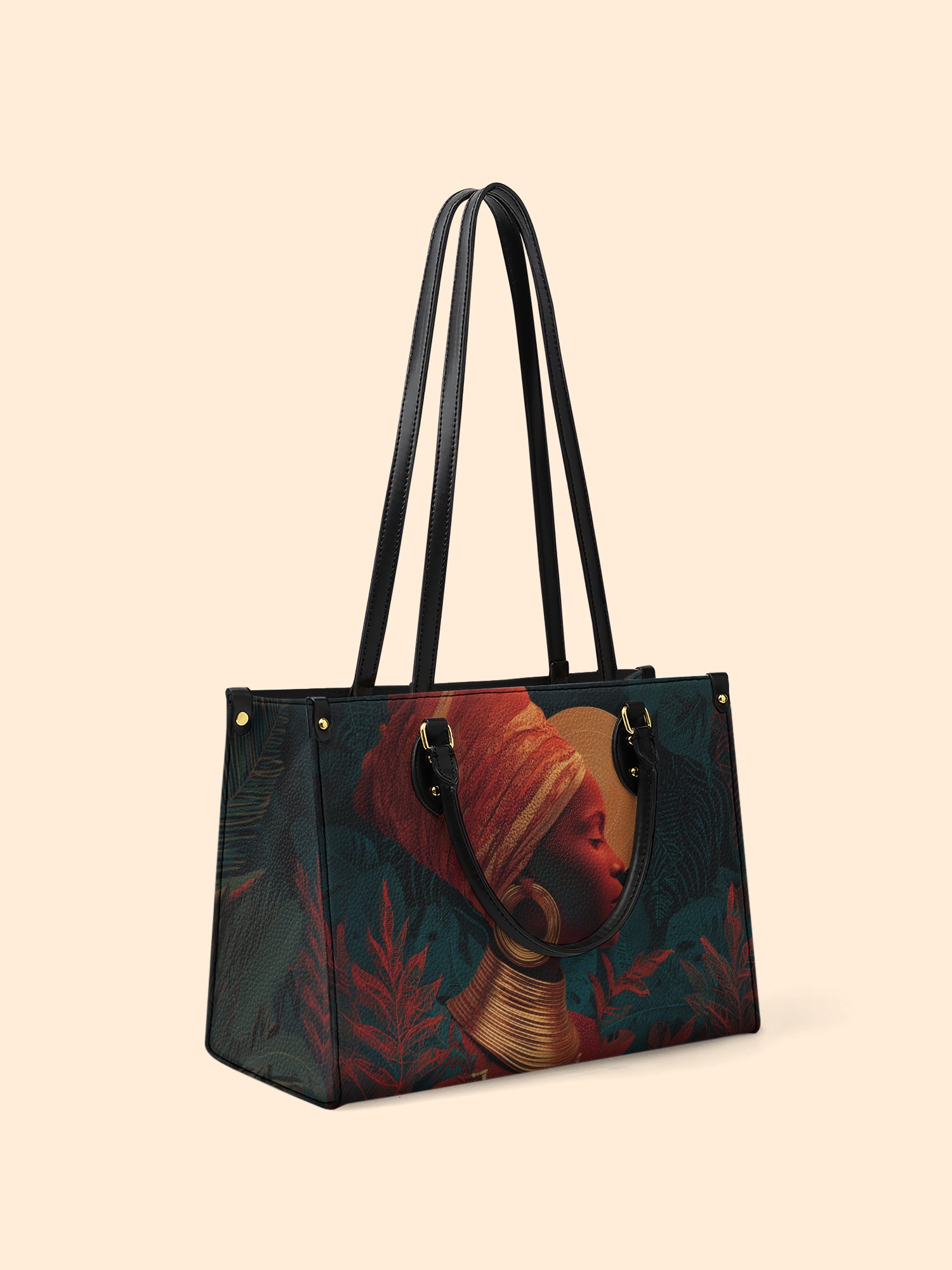 Crimson Empress Premium Leather Handbag QR0HH118