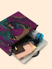 Golden Halo Portrait Premium Leather Handbag QR0HH120