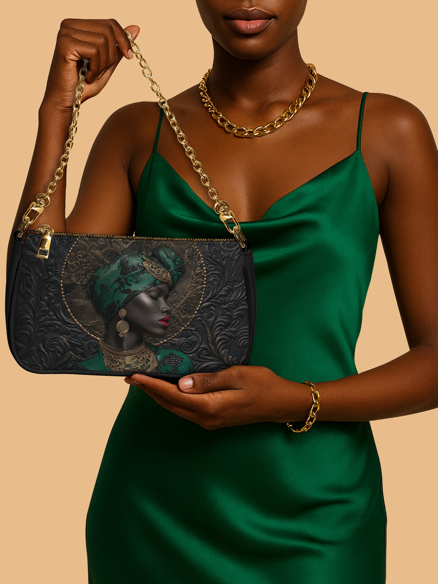 African Serpent Classic Zip Pochette QR0XD473