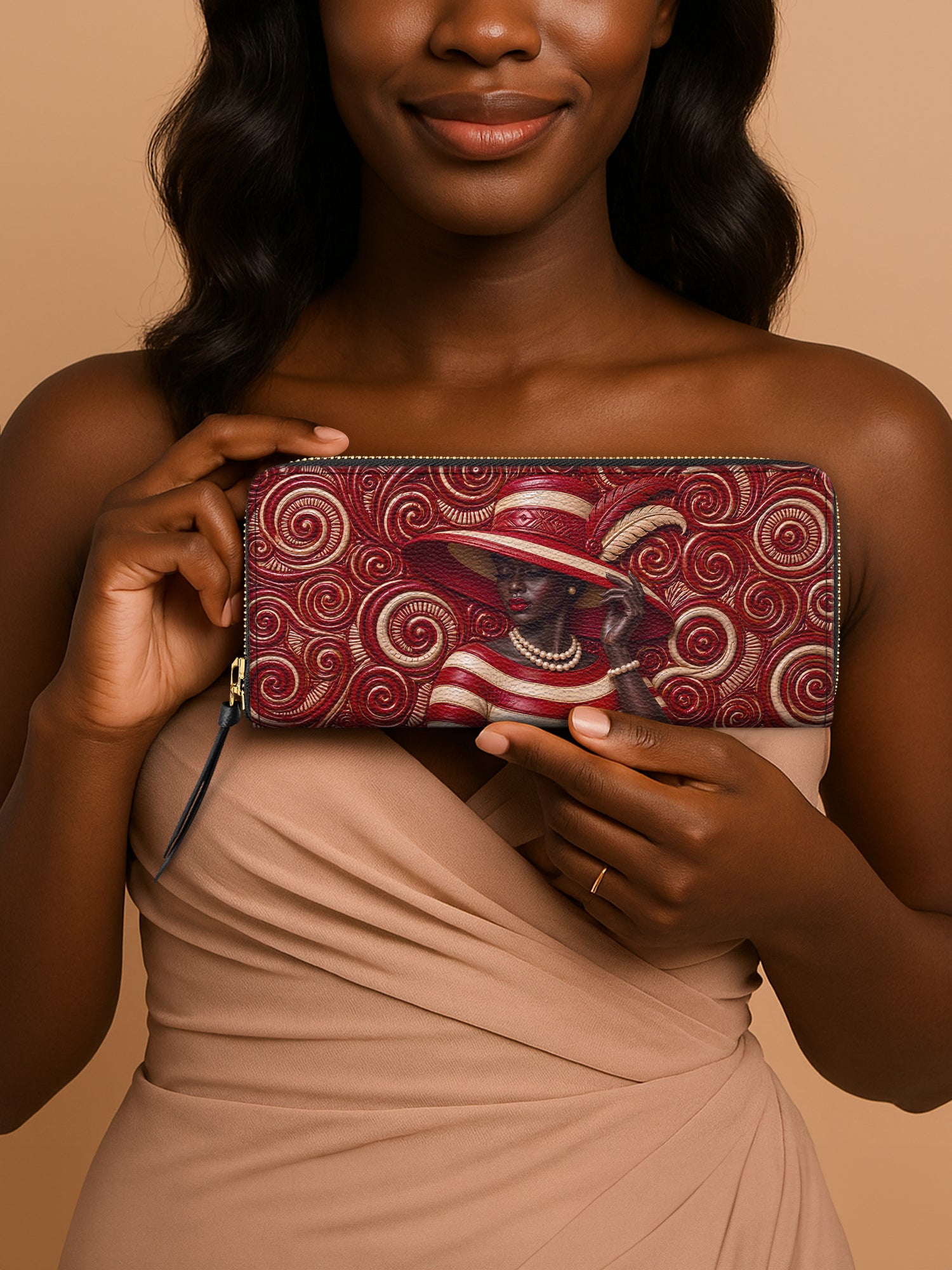Anointed in Crimson Slimline Zippy Wallet QR0XD100