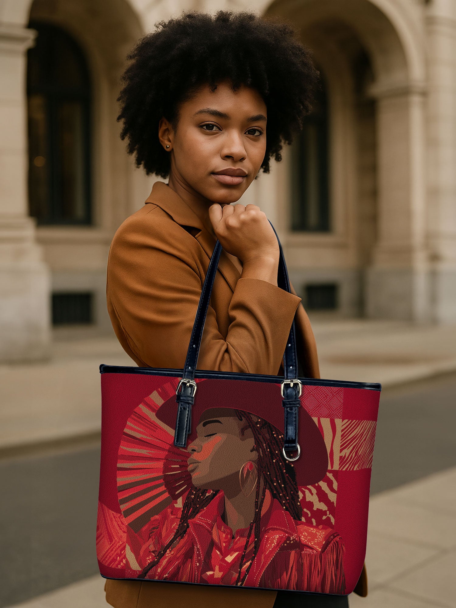 Desert Rose Belle Leather Bucket Bag QR0TD499