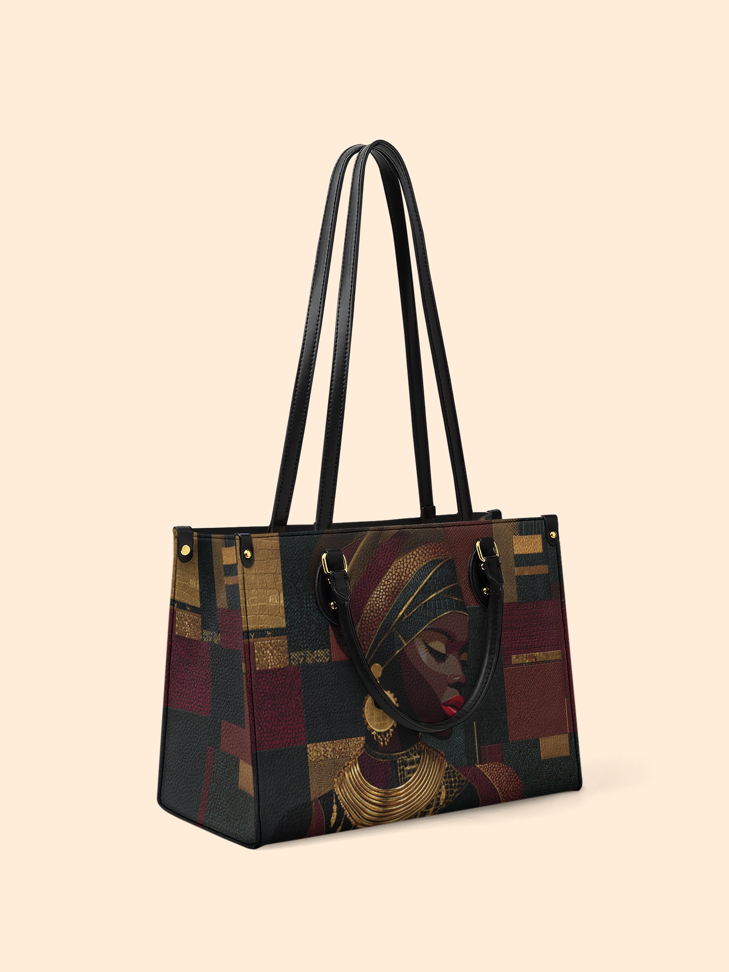 Crimson Majesty Premium Leather Handbag QR0XD759