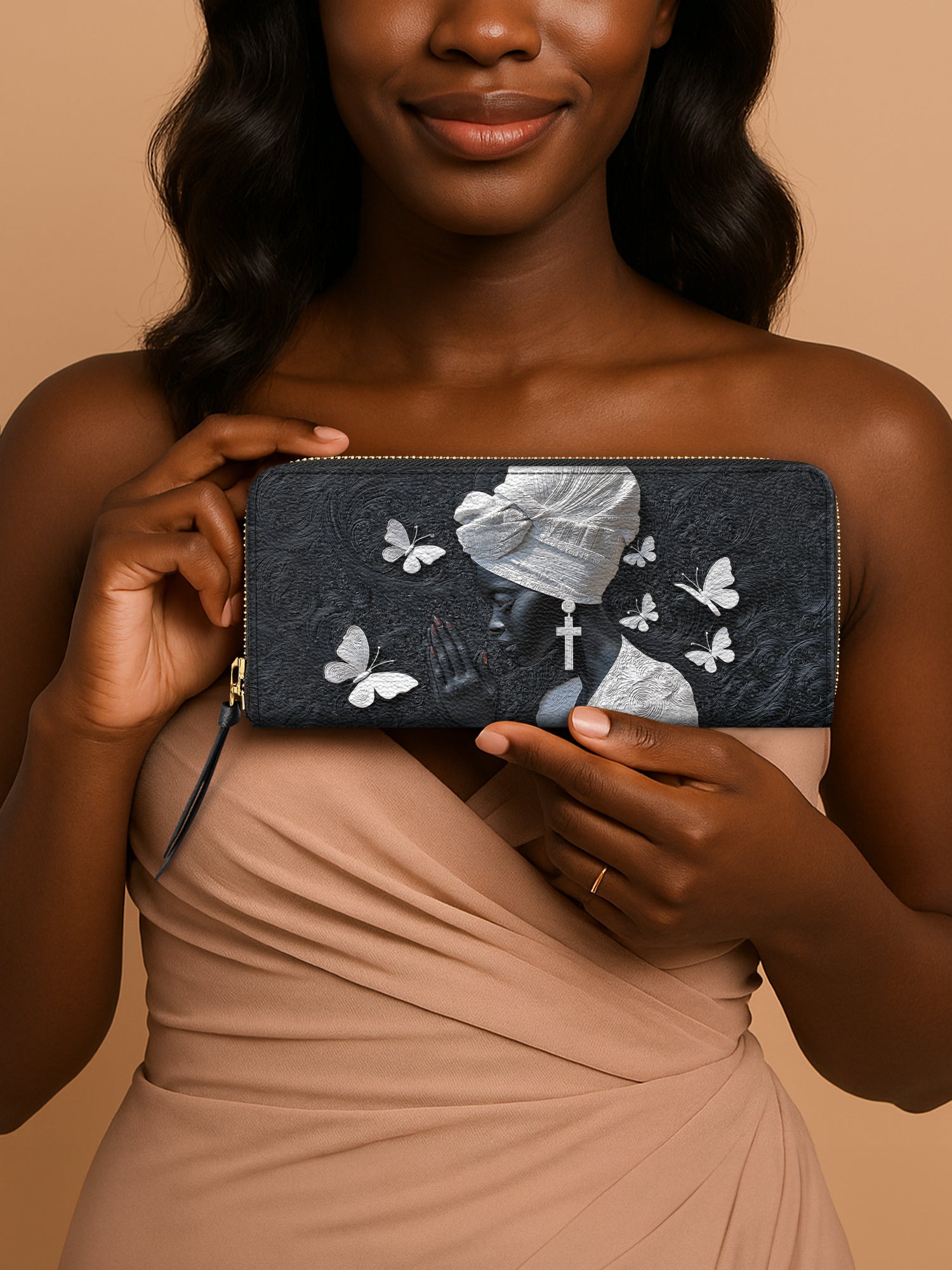 Midnight Prayer Slimline Zippy Wallet QR0TV249