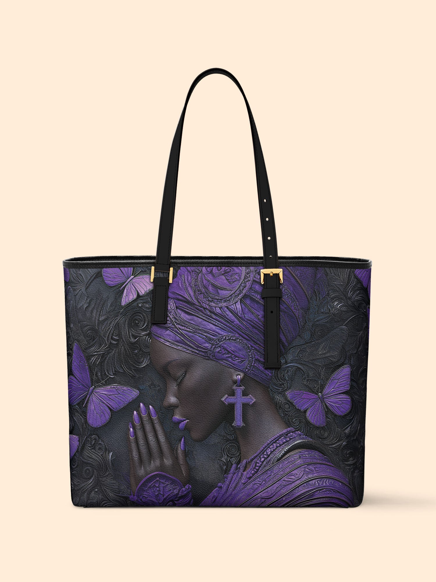 Godly Essence Sleek Leather Tote QR0TV238