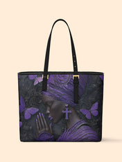 Godly Essence Sleek Leather Tote QR0TV238