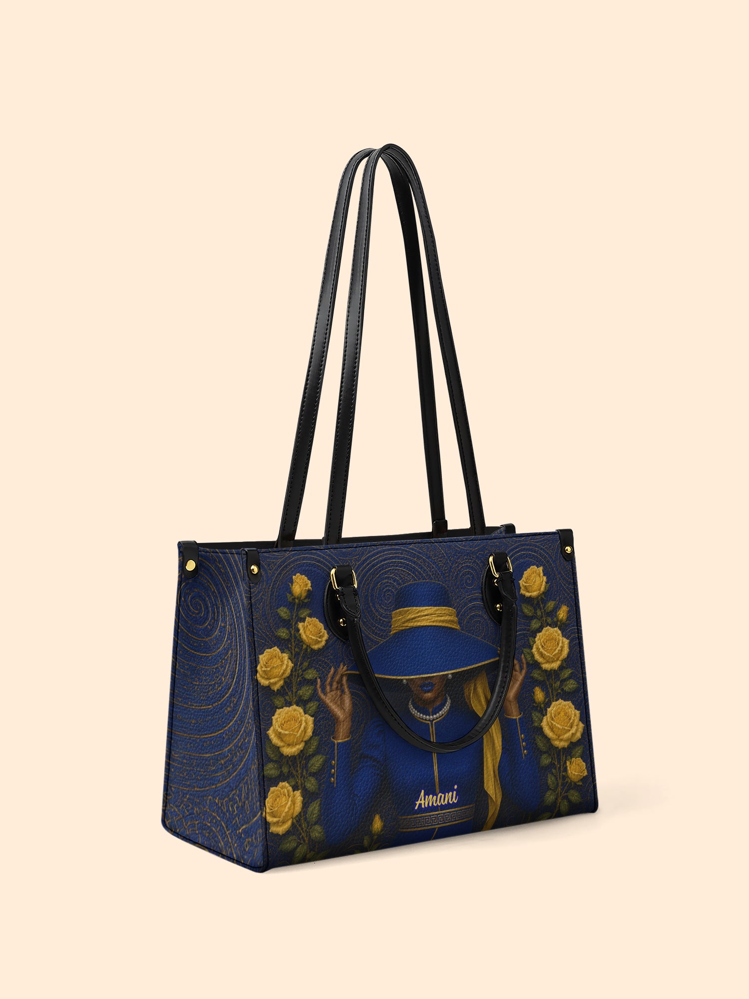 Regal Bloom Premium Leather Handbag