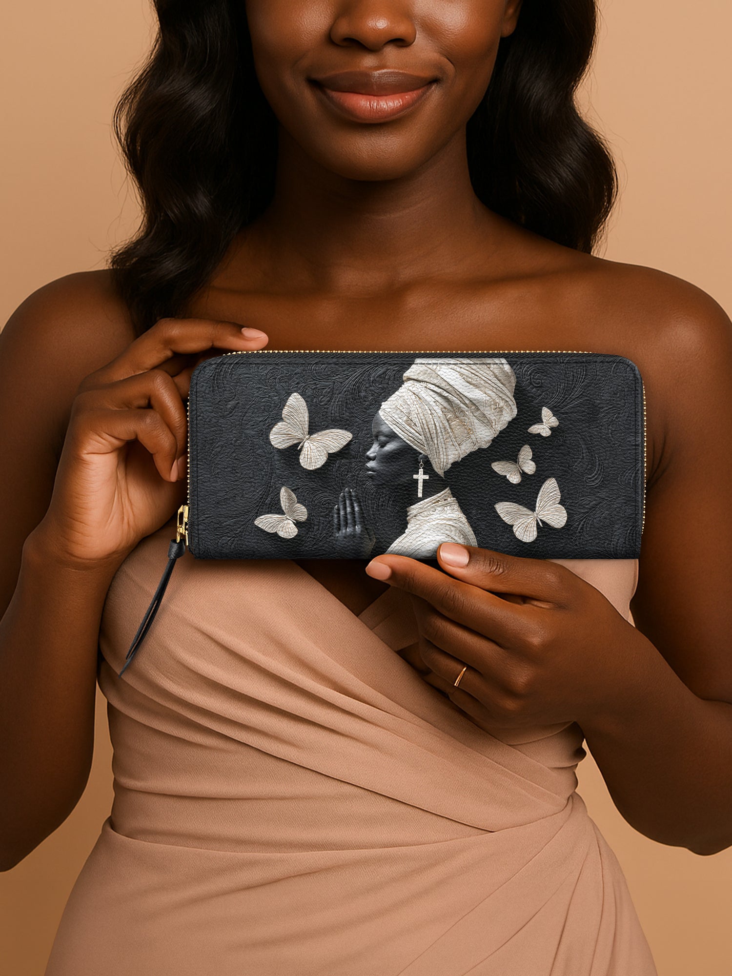 Silent Grace Slimline Zippy Wallet QR0TV255