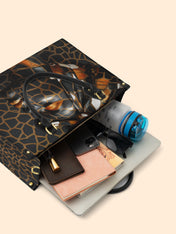 Giraffe Grace Premium Leather Handbag QR0HH097