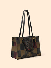 Golden Poise Premium Leather Handbag QR0XD760