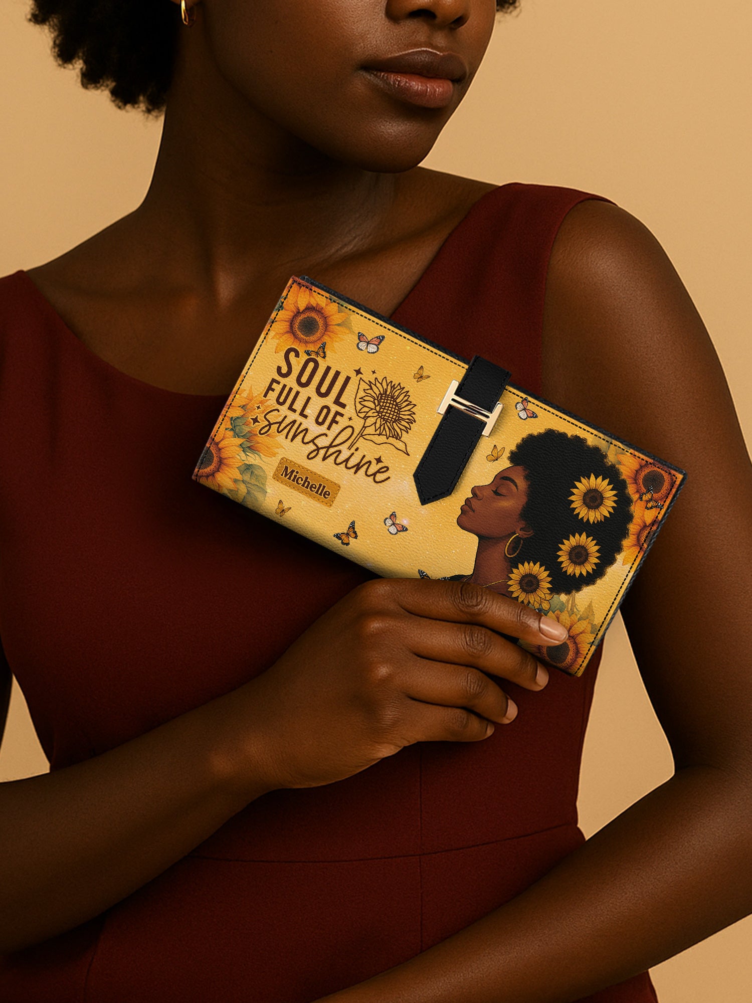 Sunshine Soul Tab Closure Wallet