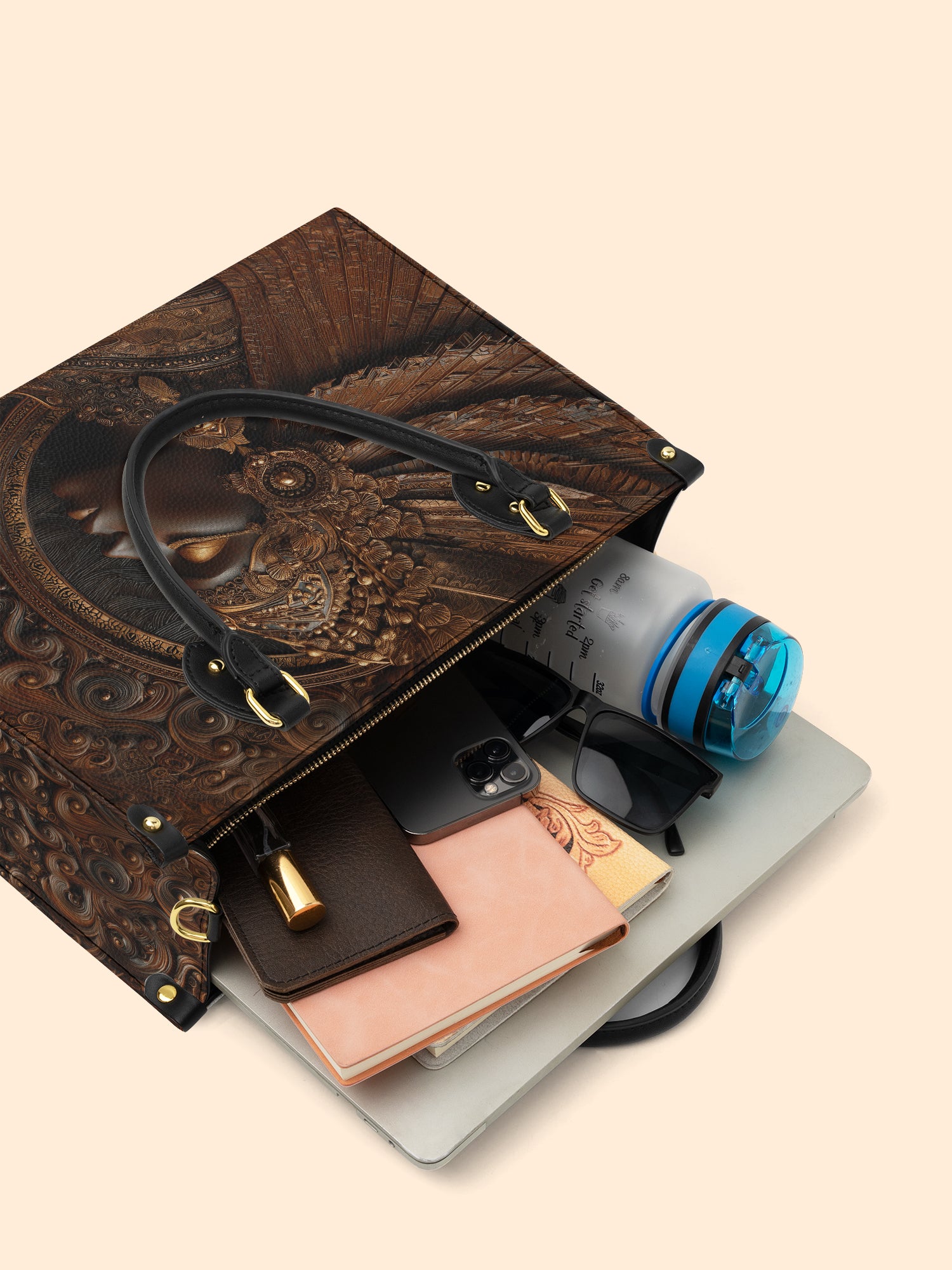 Cendria Flame Premium Leather Handbag QR0XD706