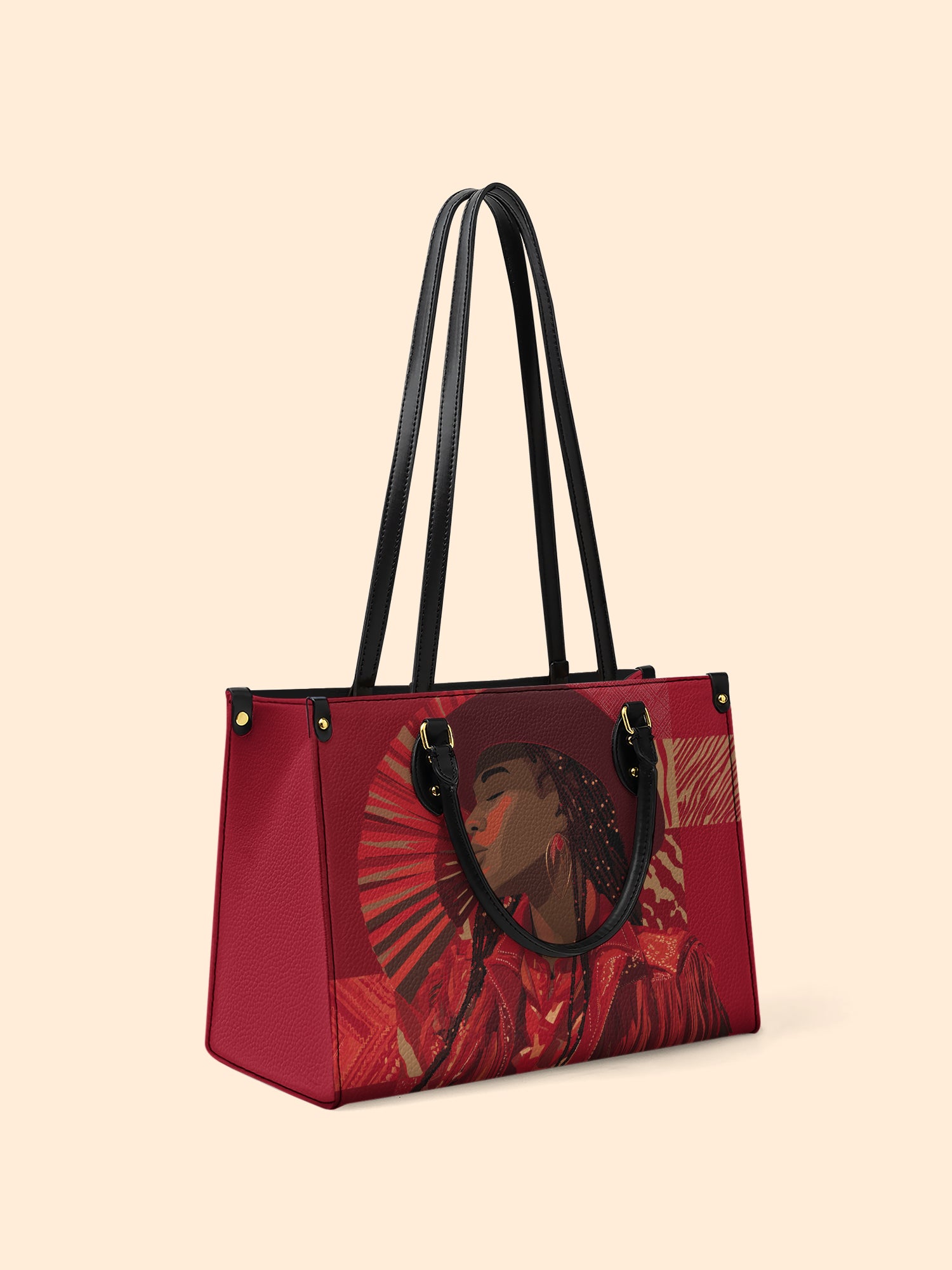 Desert Rose Belle Premium Leather Handbag QR0TD500