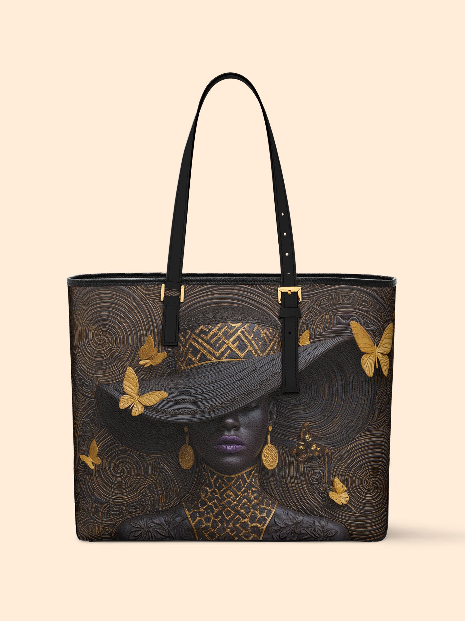 Voices of Glory Sleek Leather Tote QR0XD722