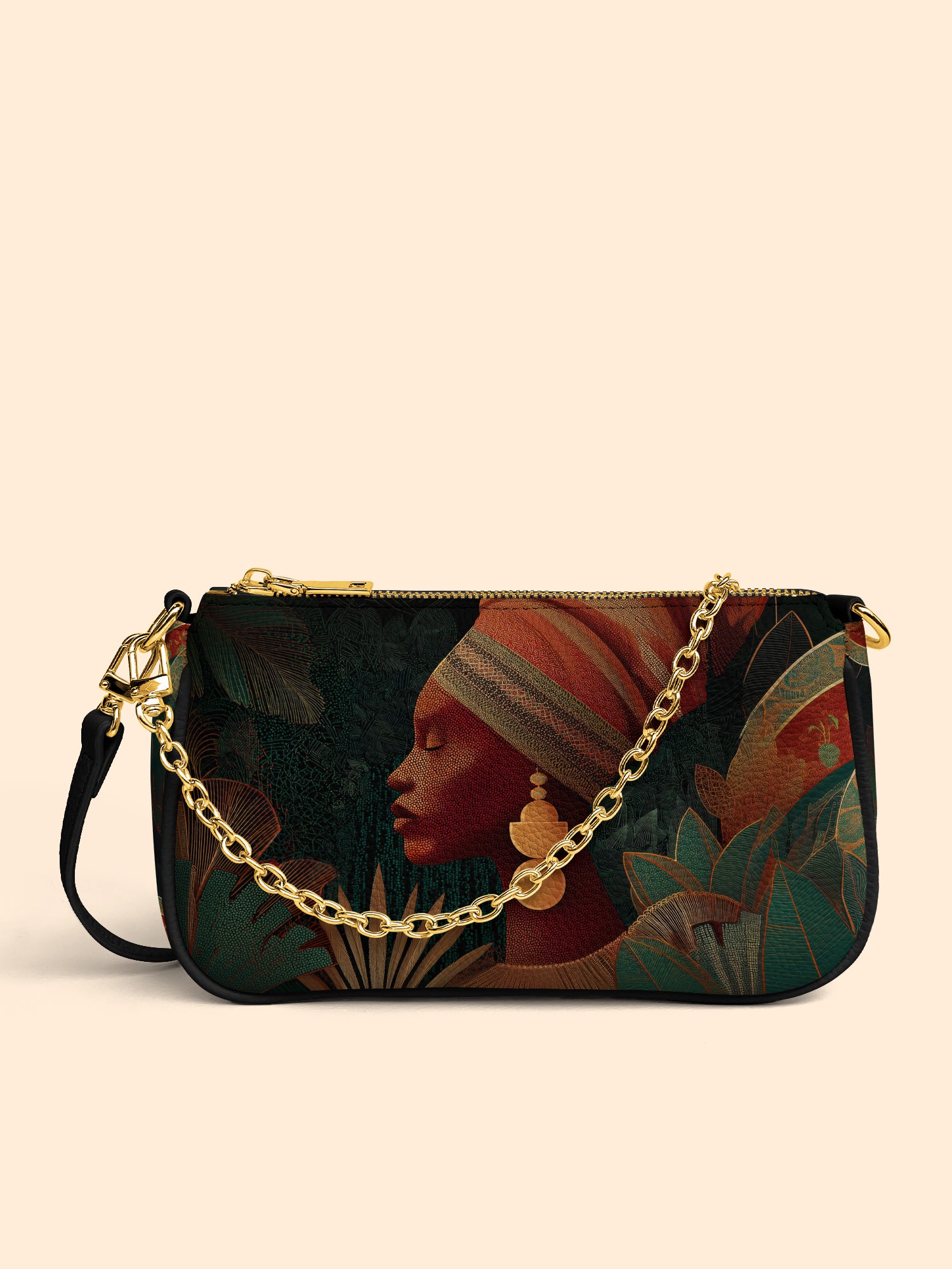 Adorned Silhouette Classic Zip Pochette QR0HH122