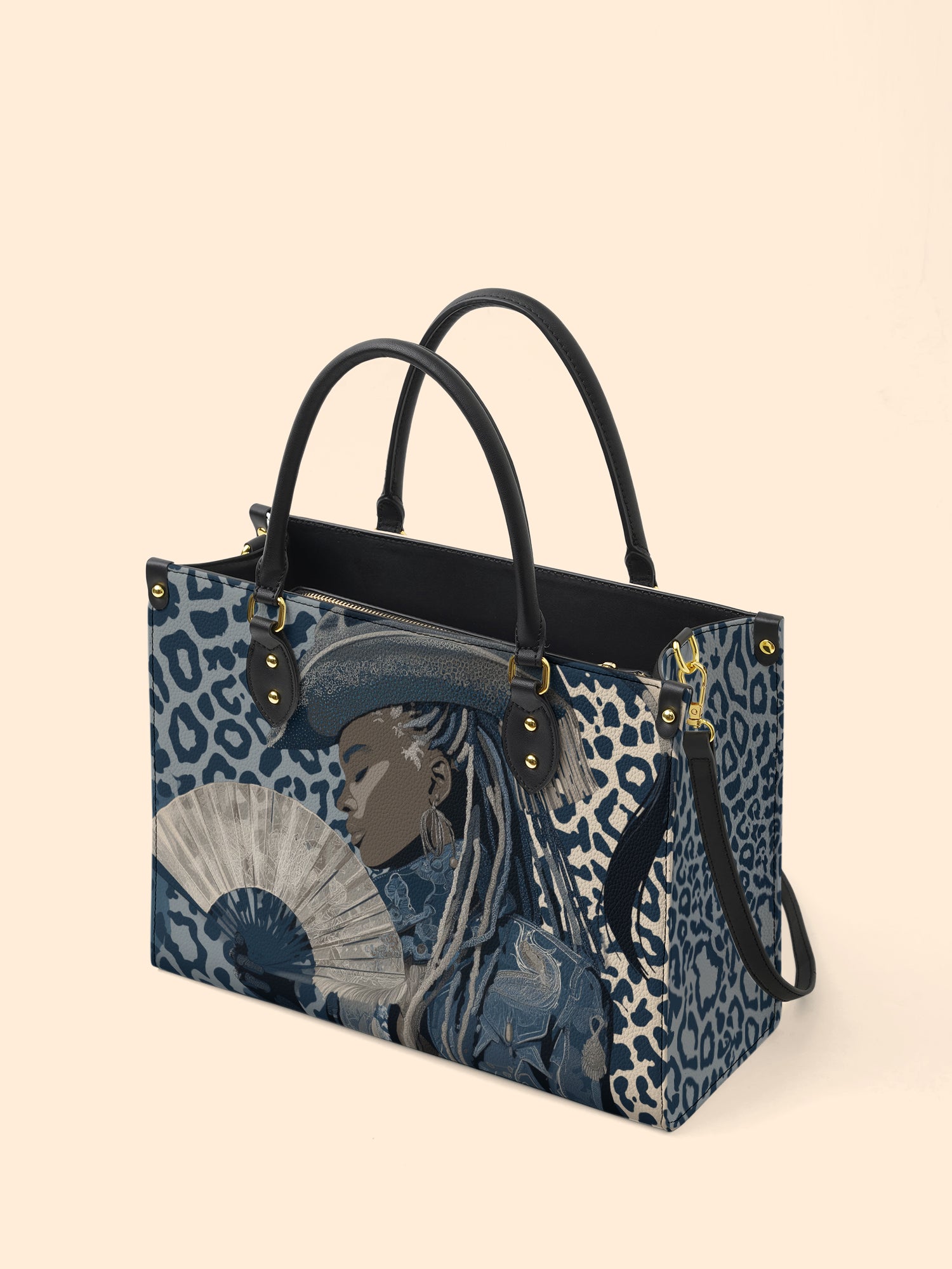 Black Canyon Queen Premium Leather Handbag QR0TD494