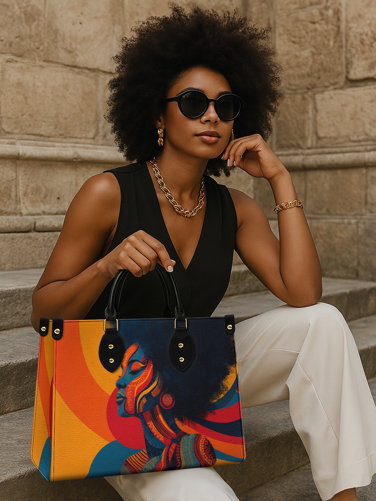 Rhythm & Radiance Premium Leather Handbag QR0TV053
