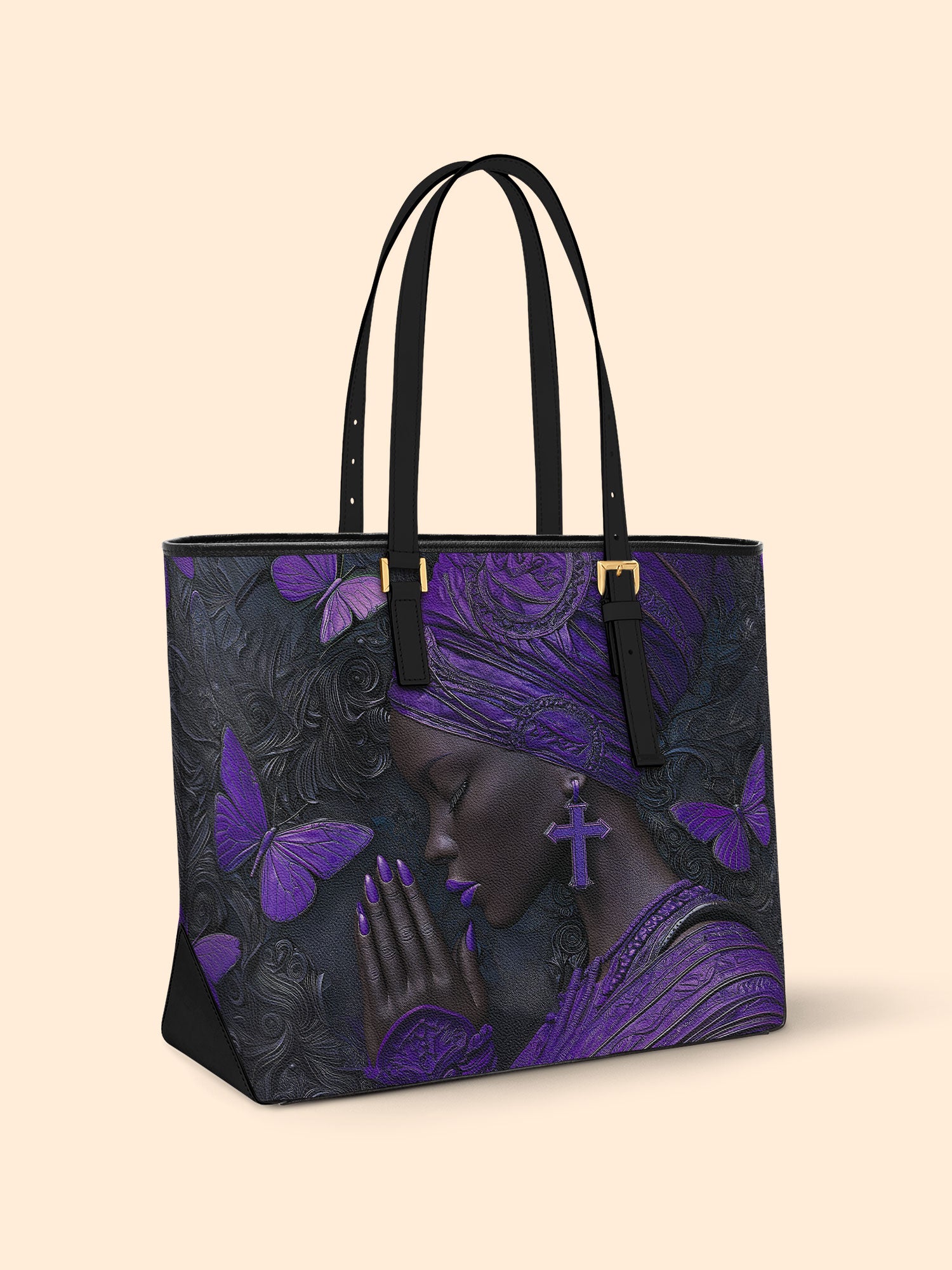 Godly Essence Sleek Leather Tote QR0TV238
