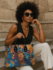 Floral Reverie Premium Leather Handbag QR0TD100