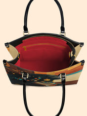 Ebony Horizon Premium Leather Handbag QR0TV179