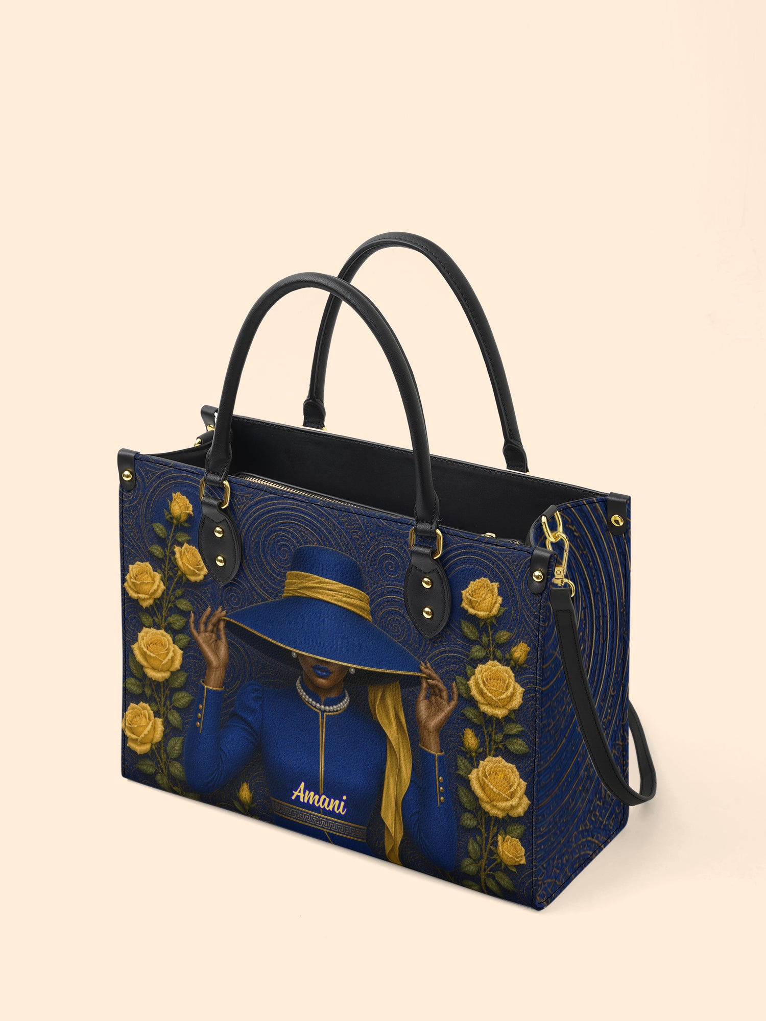 Regal Bloom Premium Leather Handbag