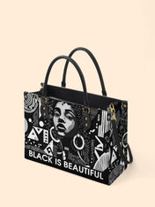 Black Beauty Premium Leather Handbag QR0XD1026