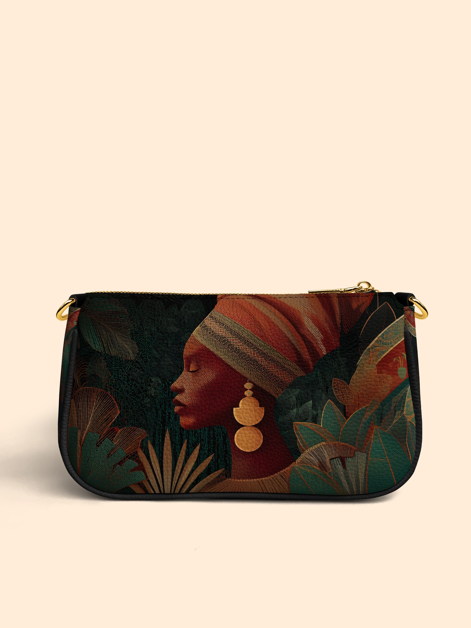 Adorned Silhouette Classic Zip Pochette QR0HH122