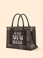 Black Mom Magic Premium Leather Handbag QR0HH205