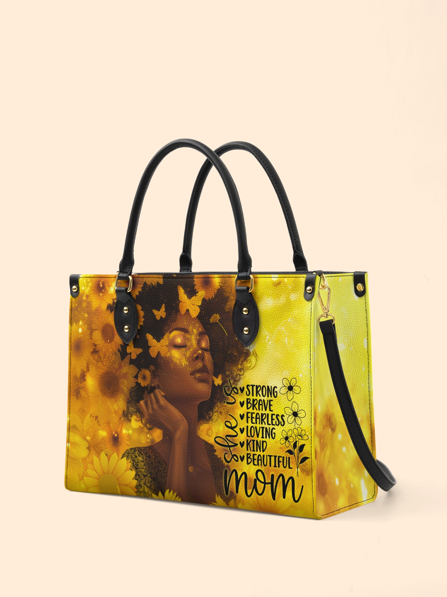 She Is Mom Premium Leather Handbag QR0TD650