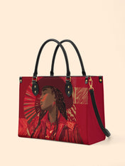 Desert Rose Belle Premium Leather Handbag QR0TD500