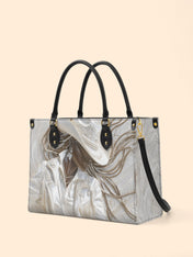 Ebony Dust Premium Leather Handbag QR0TD450