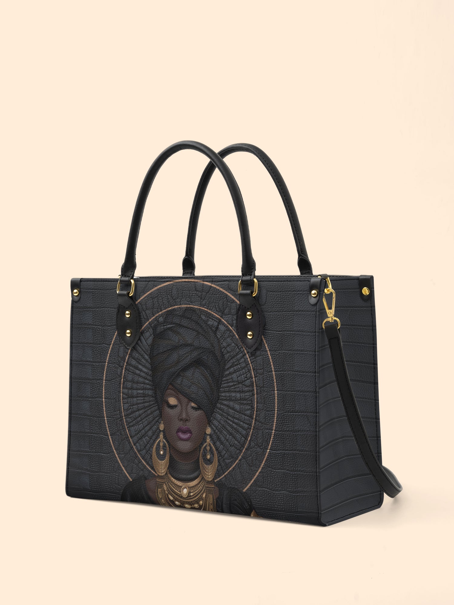 Midnight Halo Premium Leather Handbag QR0XD761