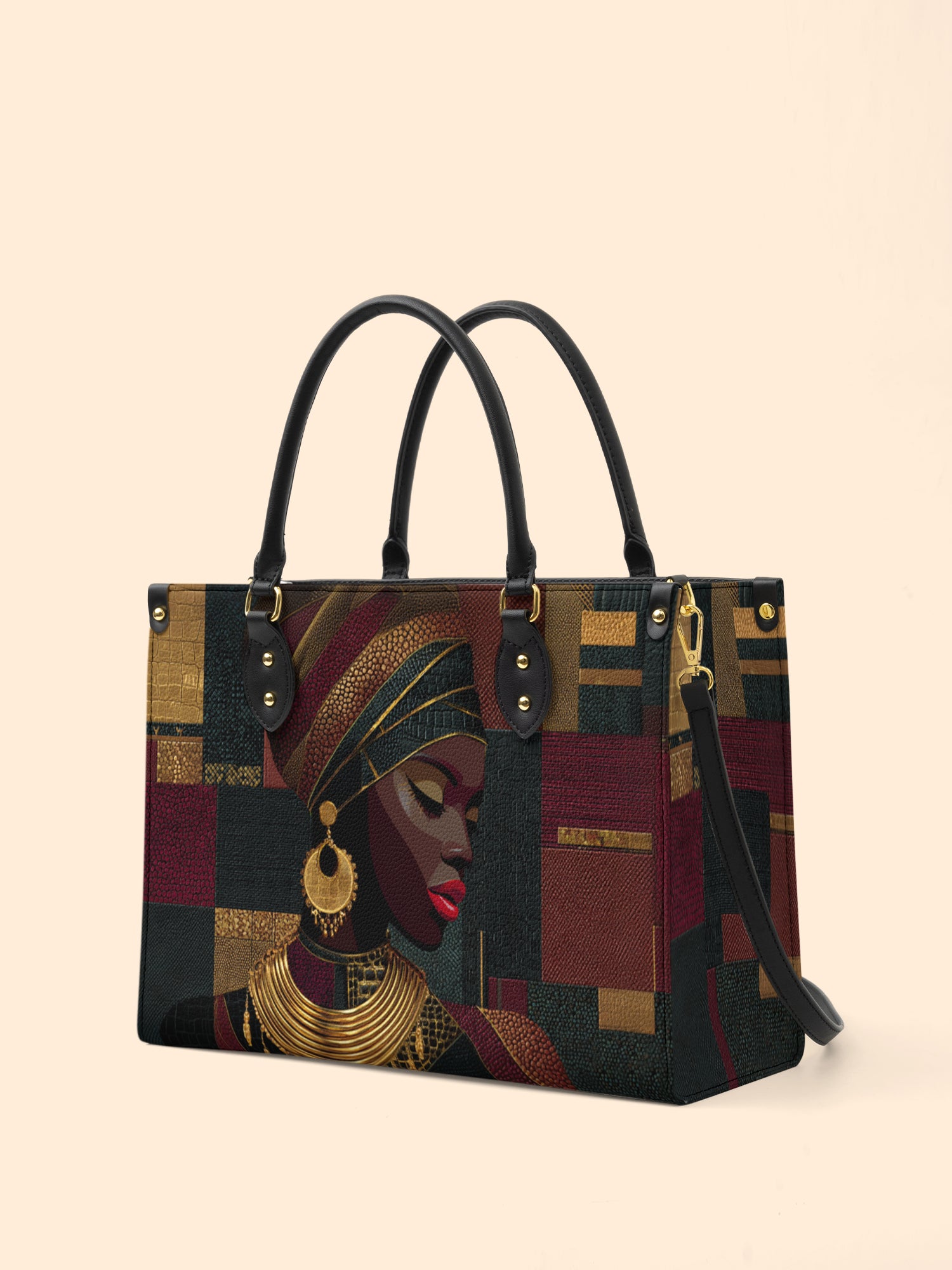 Crimson Majesty Premium Leather Handbag QR0XD759