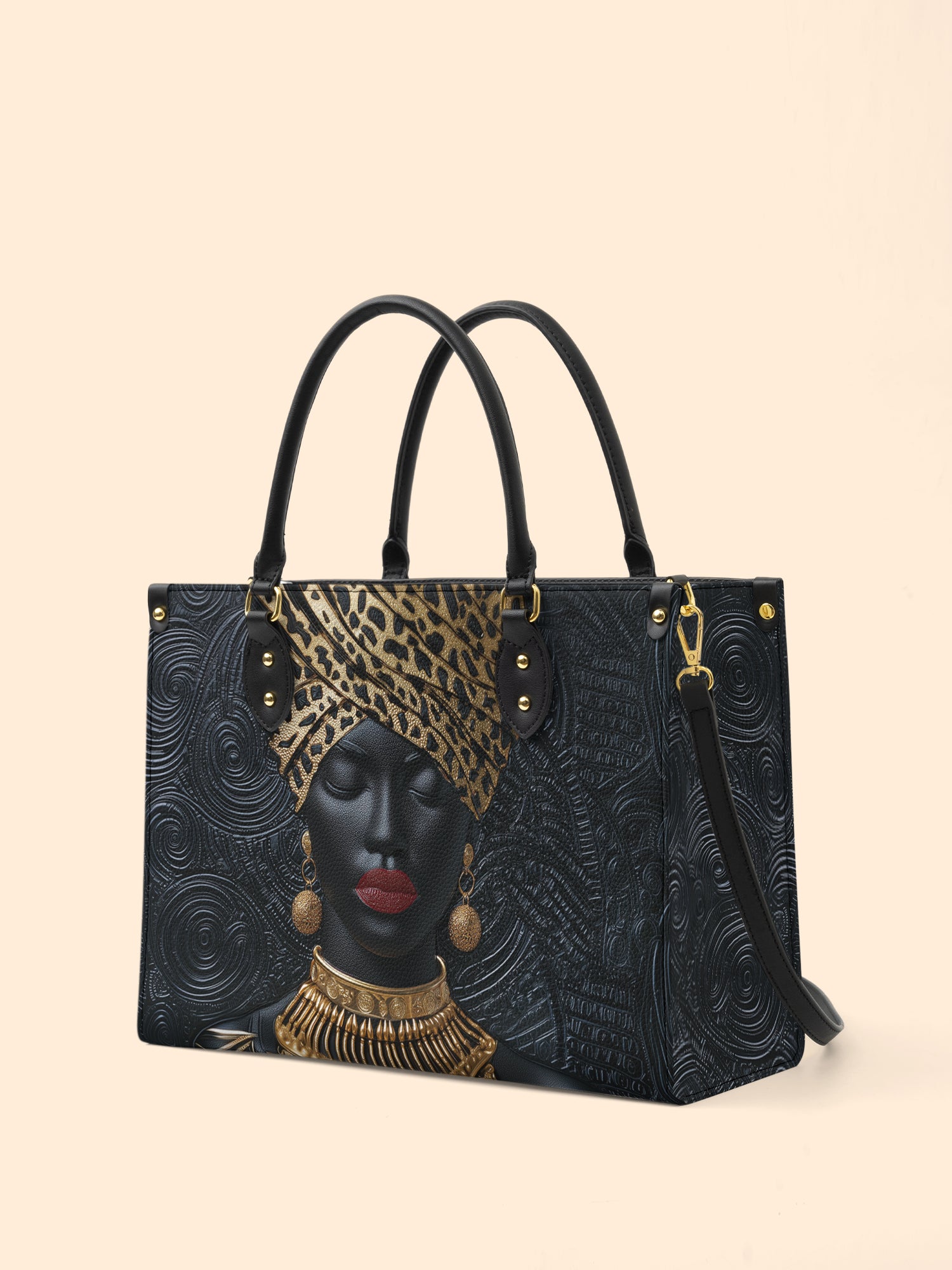 Golden Majesty Premium Leather Handbag QR0XD739