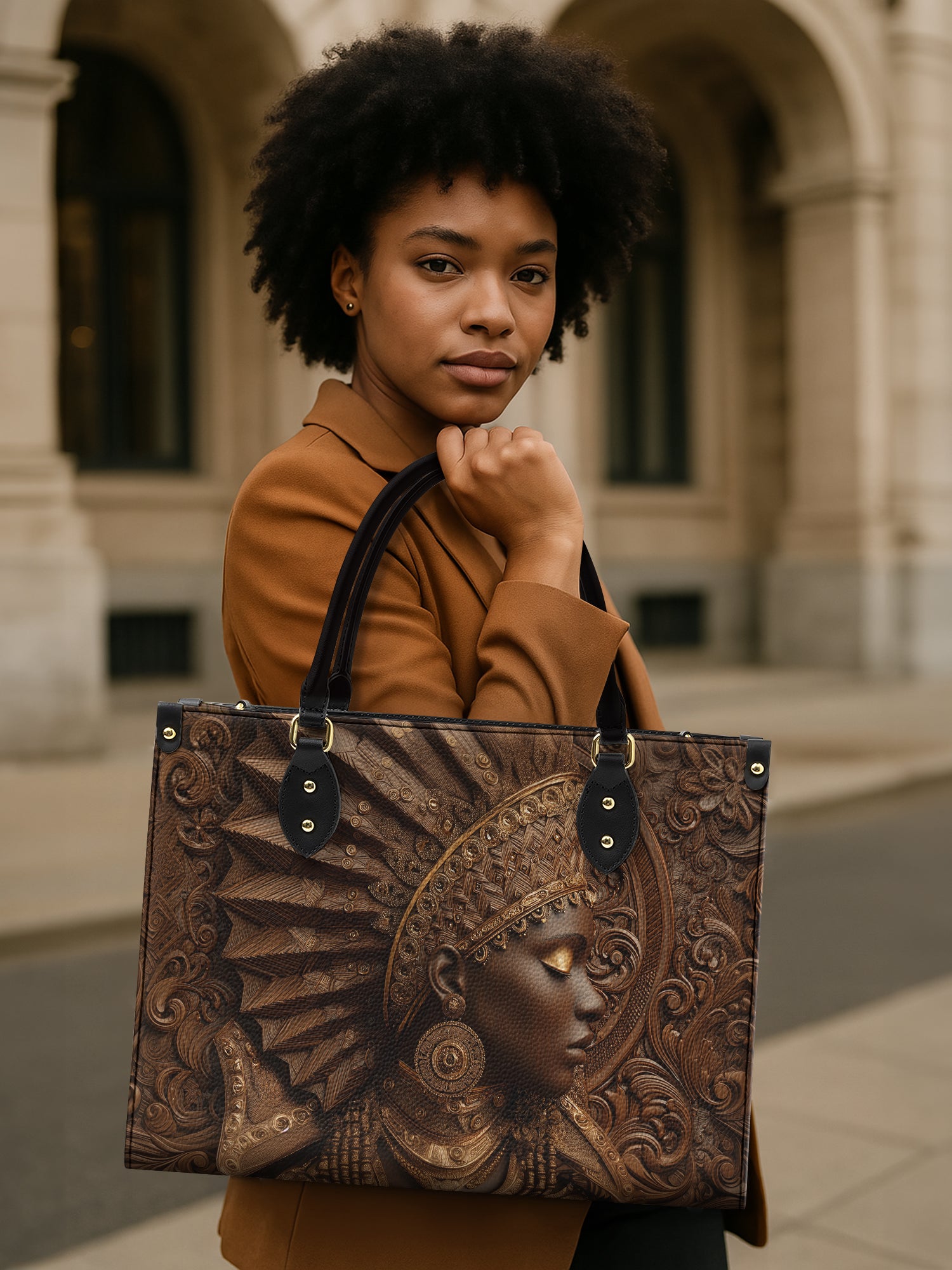 Carai Dawn Premium Leather Handbag QR0XD704