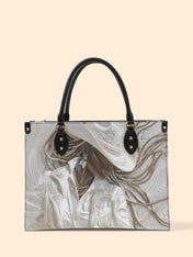 Ebony Dust Premium Leather Handbag QR0TD450